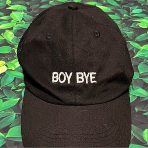 Boy Bye Black Buckle Hat